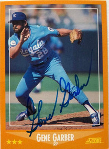 Gene Garber Autographed 1988 Score #565